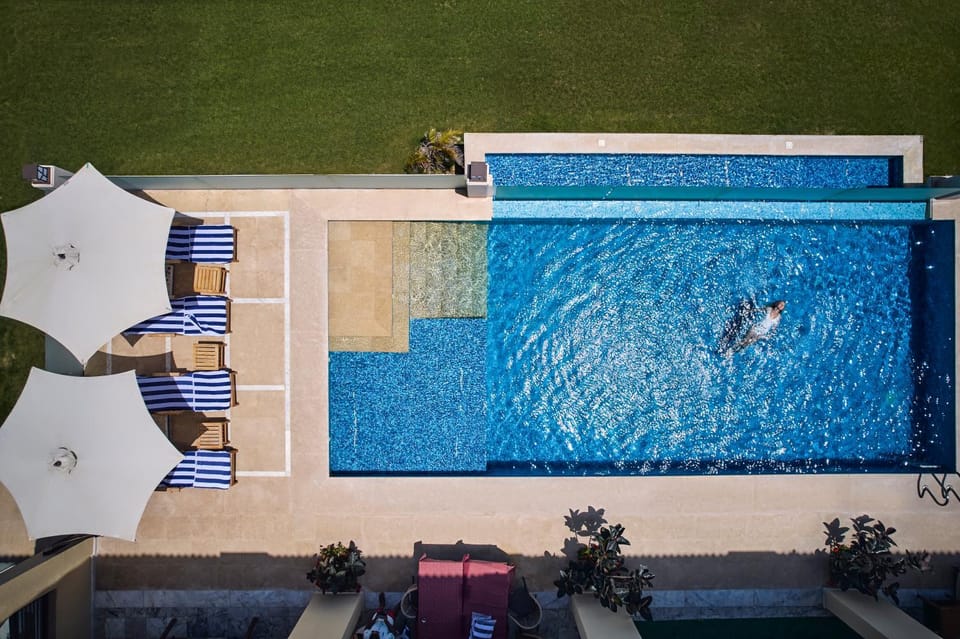 Pool view, sunbed