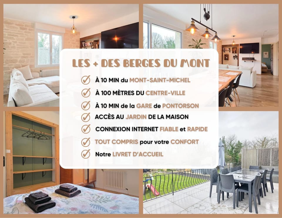 Aux Berges Du Mont - 10 min Mont-Saint-Michel, Jardin & Parking Apartment in Normandy