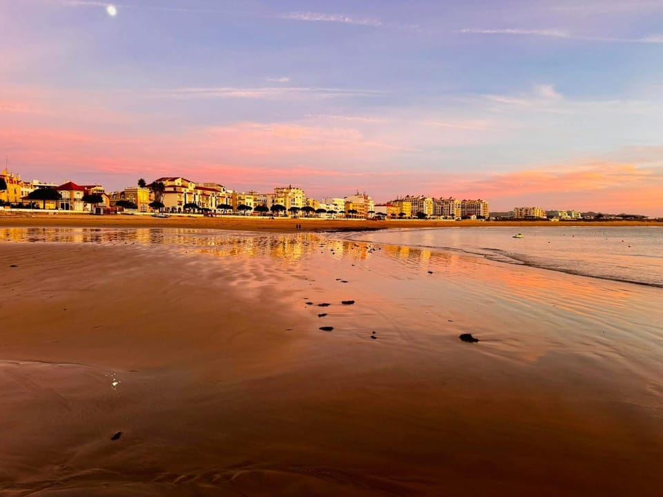 Natural landscape, Beach, Sea view, Sunset