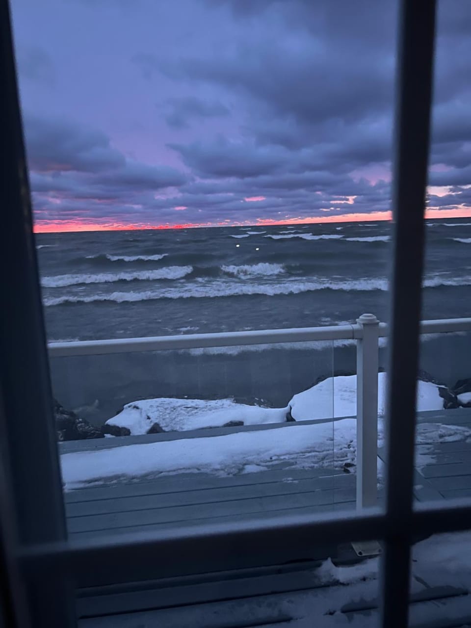 Winter, Sea view, Sunrise, Sunset