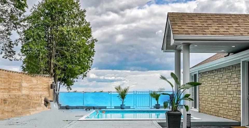 Property building, Pool view, Swimming pool