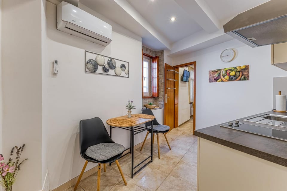 Dining area, air conditioner