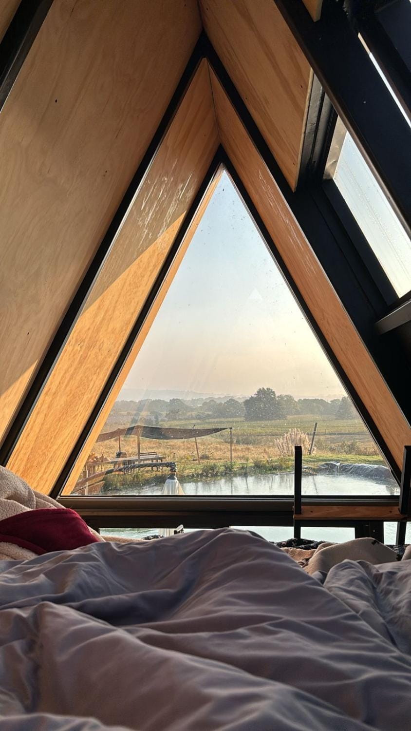 Glamping en Cabaña A-Frame en campo de Espárragos Campground/ 
RV Resort in State of Michoacán