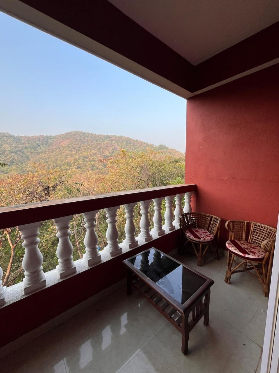 Natural landscape, Seating area, Mountain view