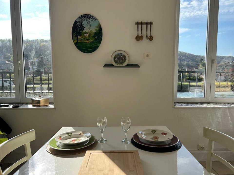 Bel appart relooké à l'esprit " Chic dans le pré" vue sur Meuse Apartment in Grand Est
