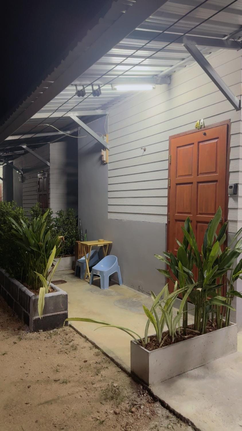 Property building, Patio, Night