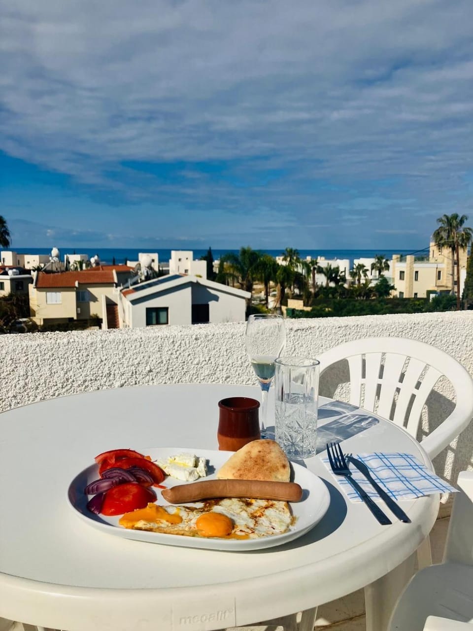 260 m to Beach, Sea&Sunset view terrasa Apartment in Paphos District