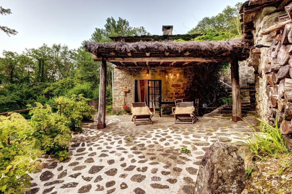 Patio, Garden view, Mountain view, River view