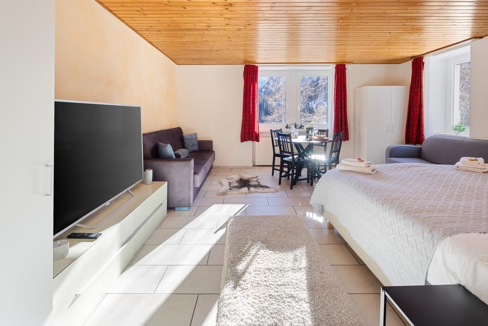 TV and multimedia, Photo of the whole room, Dining area, Bedroom, wardrobe