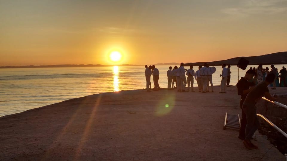 Beach, Sea view, Sunset