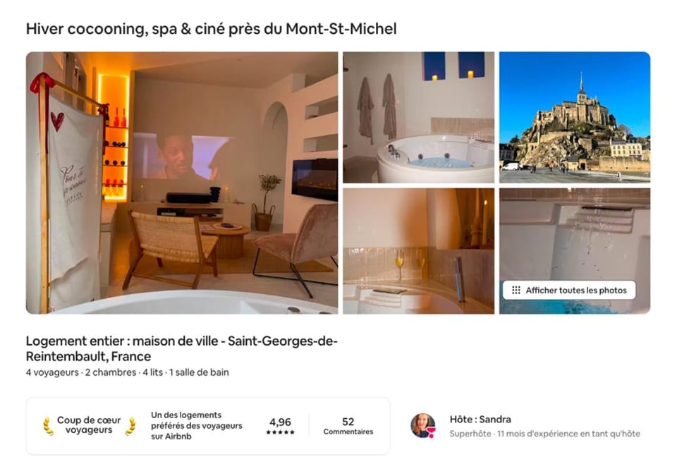 Maison avec balnéo privative & ambiance cinéma - Proche du Mont-Saint-Michel House in Brittany