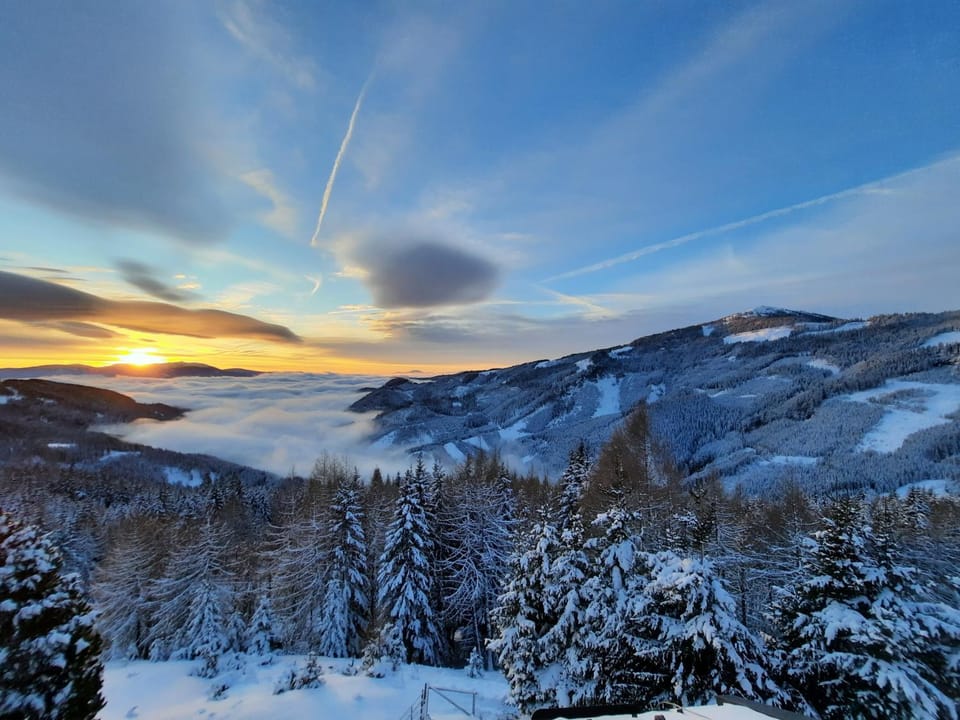 Natural landscape, Winter, Sunrise