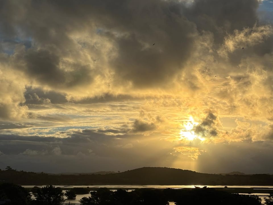 Lake view, Sunset