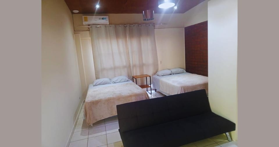 Bed, Bedroom, air conditioner