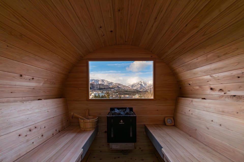 Natural landscape, Sauna, Sauna, Mountain view