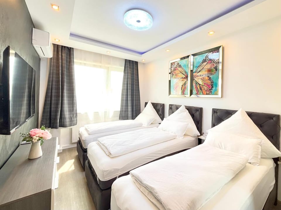 Bed, TV and multimedia, air conditioner