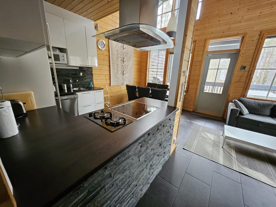 Kitchen or kitchenette, Living room, Dining area