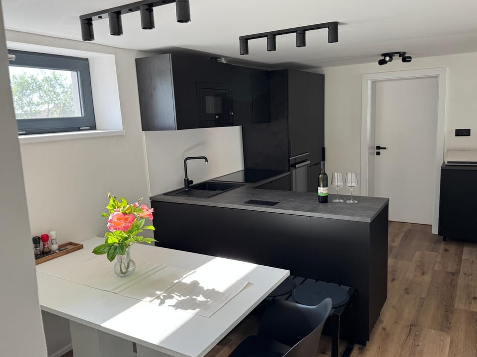 Kitchen or kitchenette, Seating area, Dining area