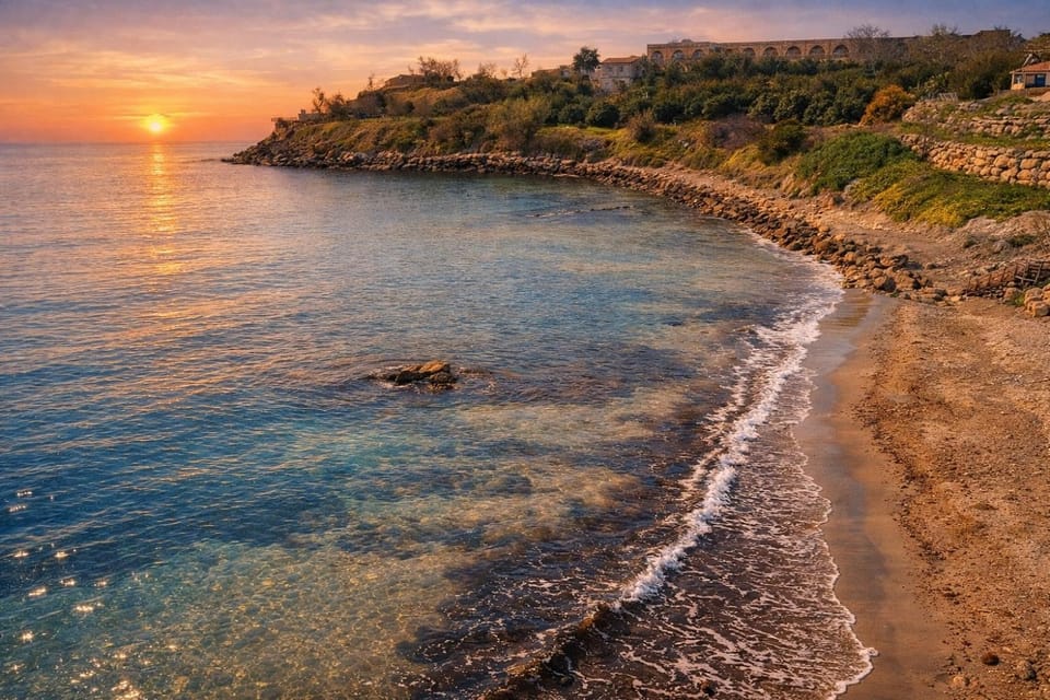Nearby landmark, Day, Natural landscape, Beach, Mountain view, Sea view, Sunrise, Sunset