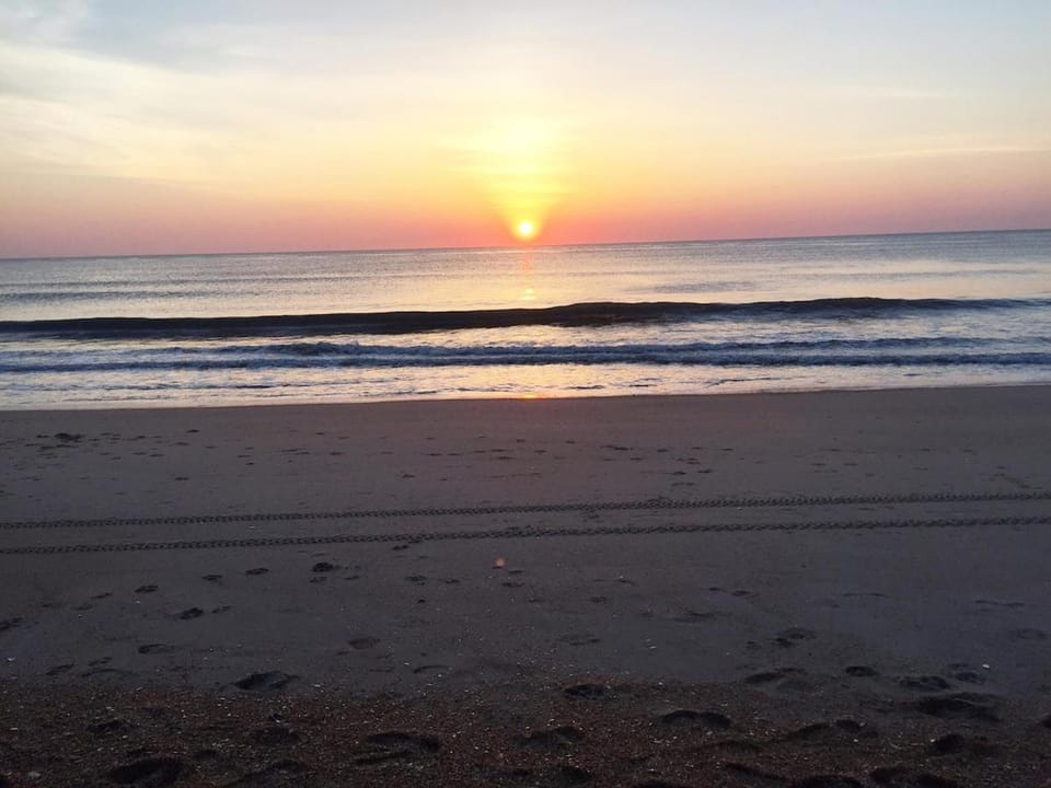Natural landscape, Beach, Sea view, Sunrise