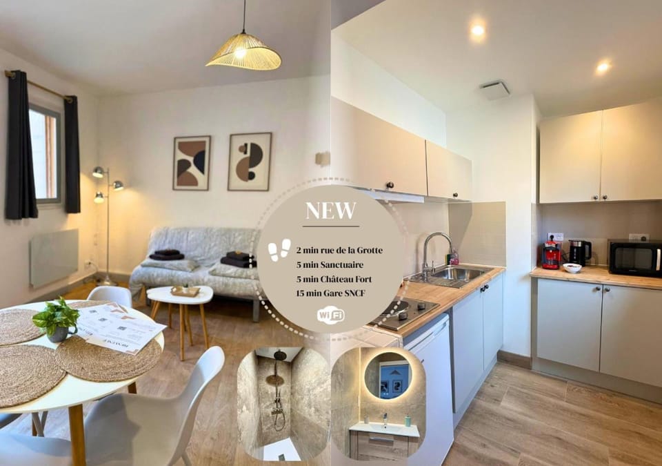 Bathroom, Living room, kitchen