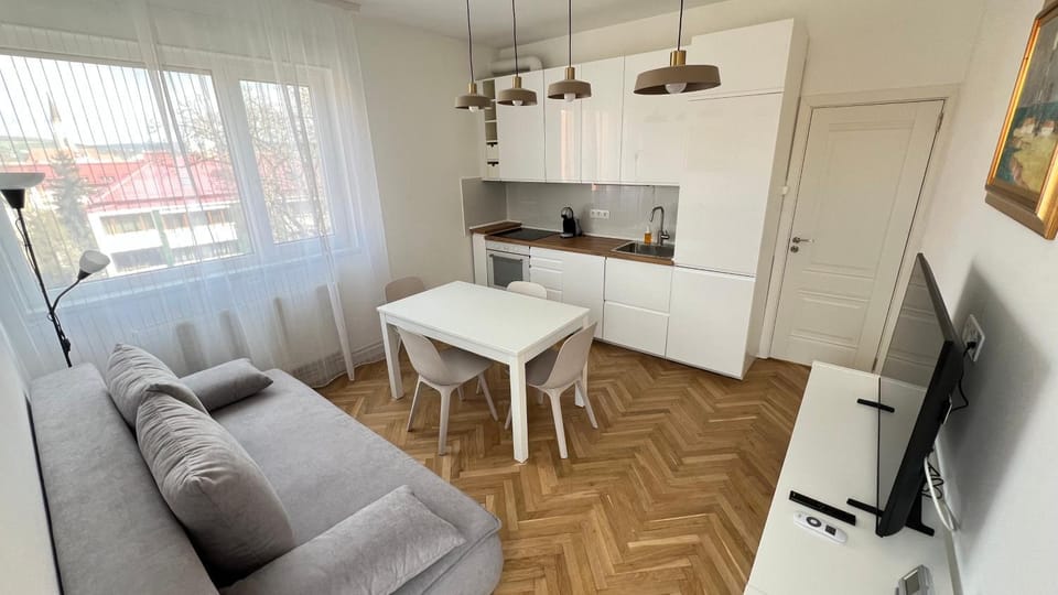 TV and multimedia, Kitchen or kitchenette, Living room, Seating area, Dining area, oven, stove