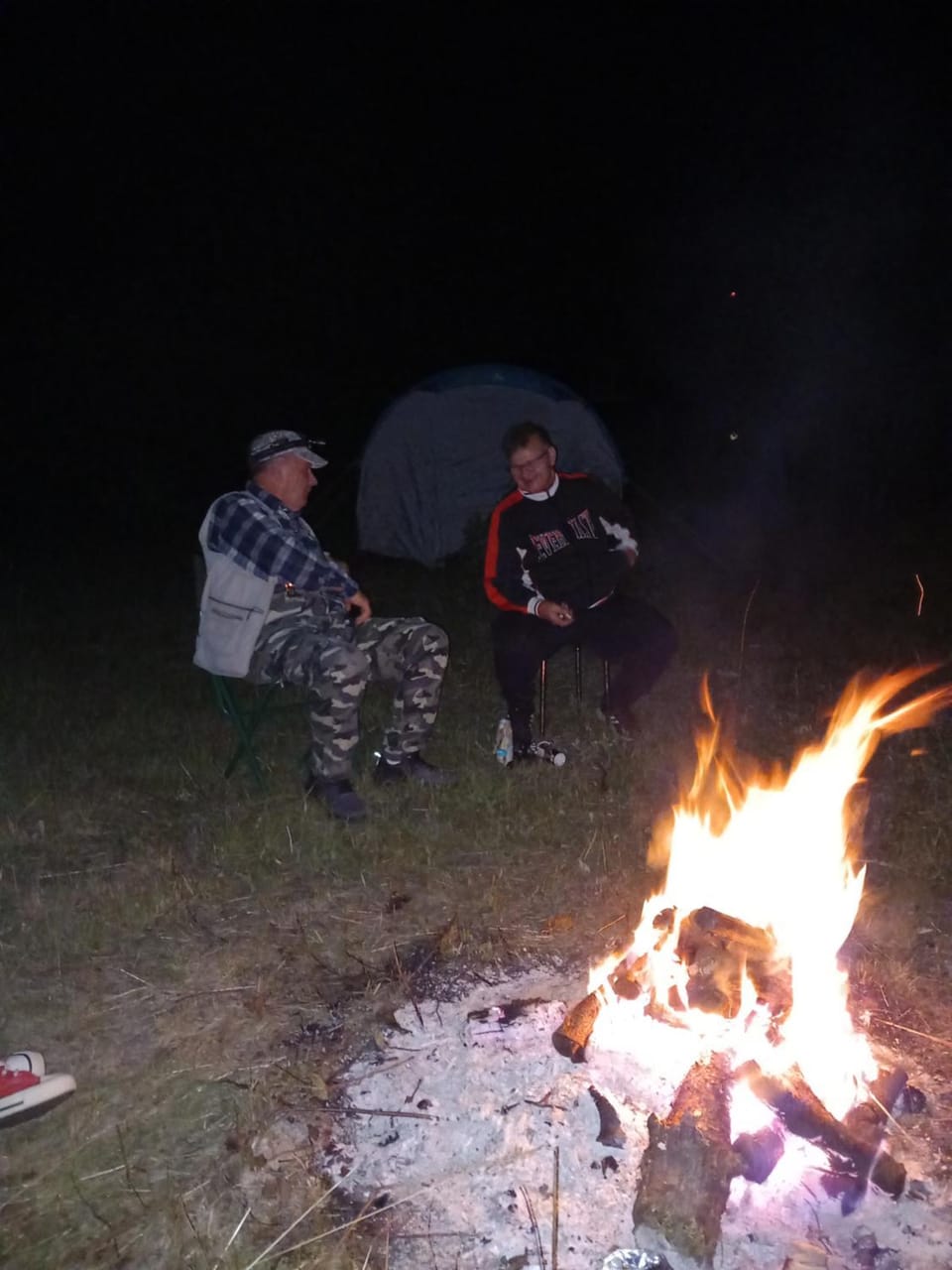 Night, group of guests
