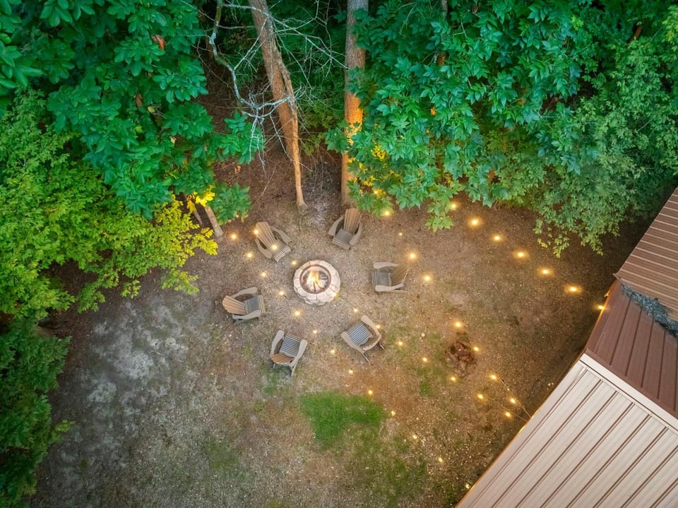 Patio, Natural landscape, Seating area, Garden view, Location