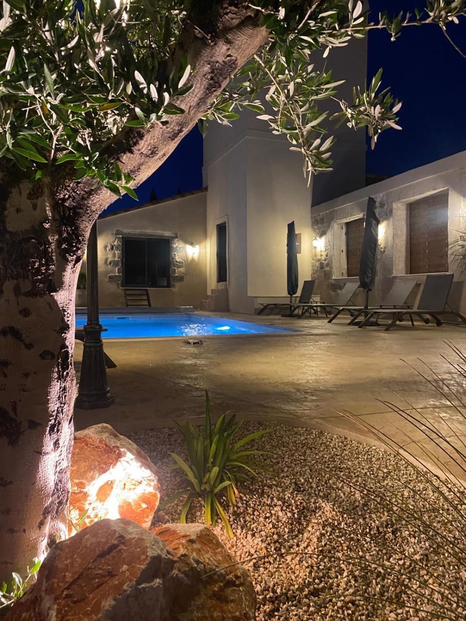 Night, Swimming pool