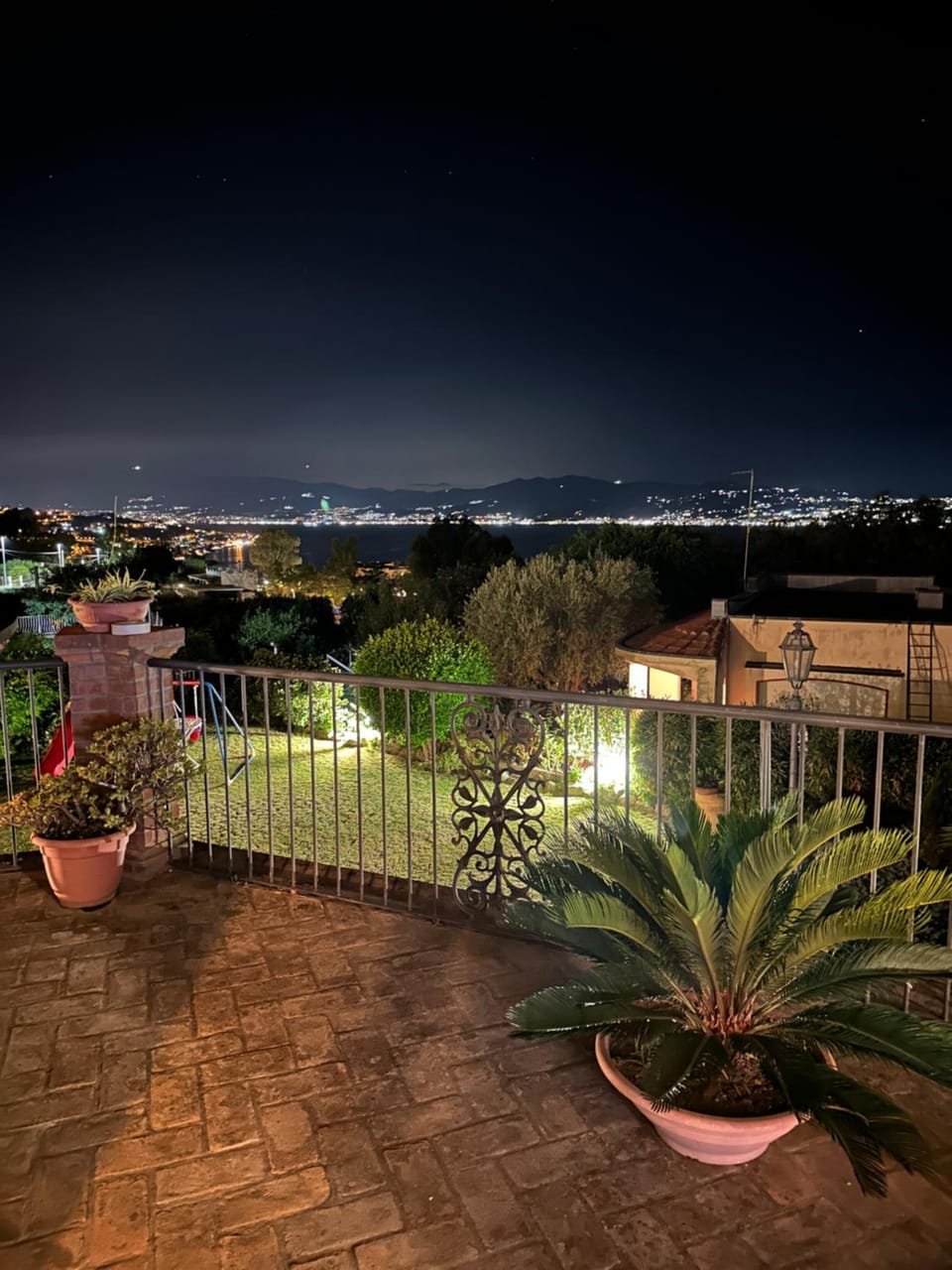 Night, View (from property/room), Balcony/Terrace, City view, City view, Garden view, Garden view, Sea view, Sea view