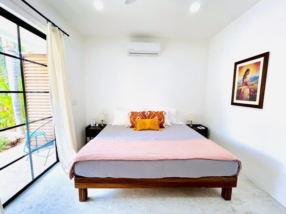 King Bed, Air Conditioning, Saltwater Pool, Fast Wifi - Gaia at Casa Calavera House in San Francisco, Nayarit