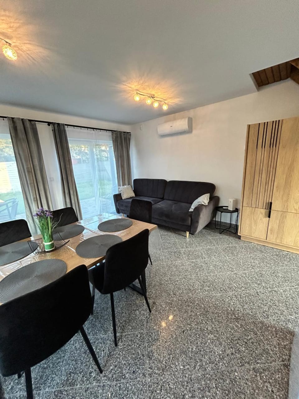 Living room, Dining area, air conditioner