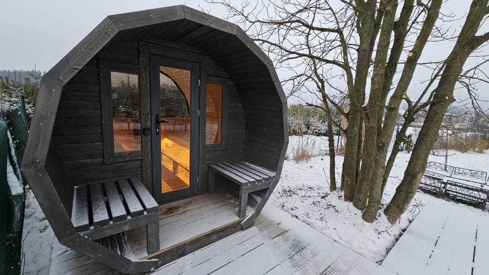 Natural landscape, Winter, Sauna