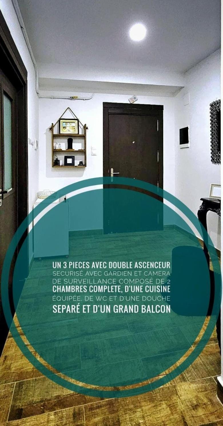 Confort-serenité T3 90m2 Akid Lotfi- meilleur quartier prisé Apartment in Oran