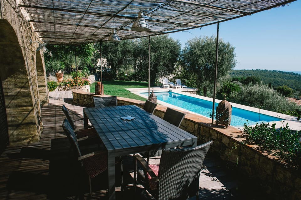 Patio, Dining area, Pool view, Swimming pool