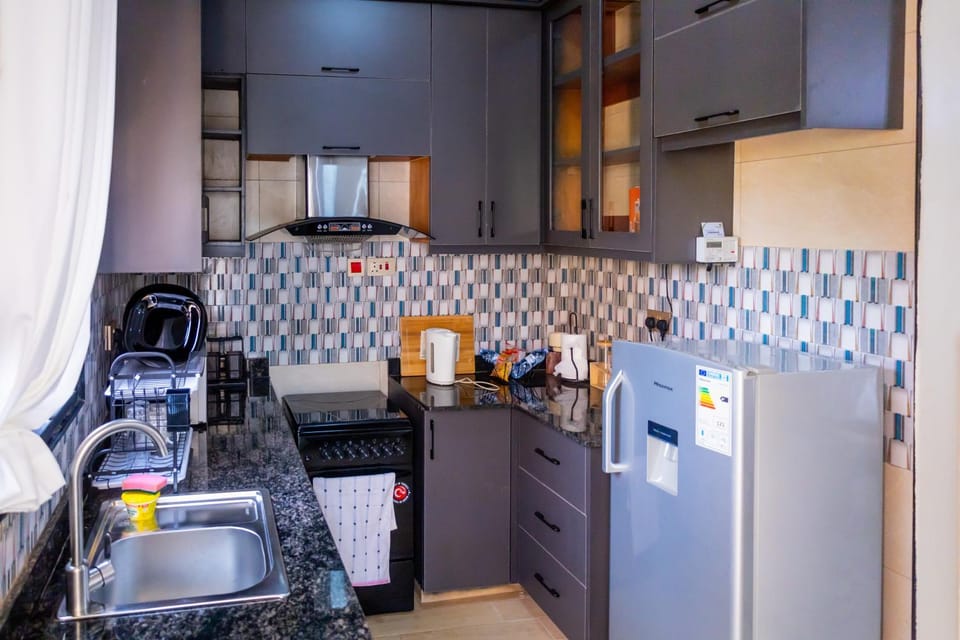 Kitchen or kitchenette, oven, stove