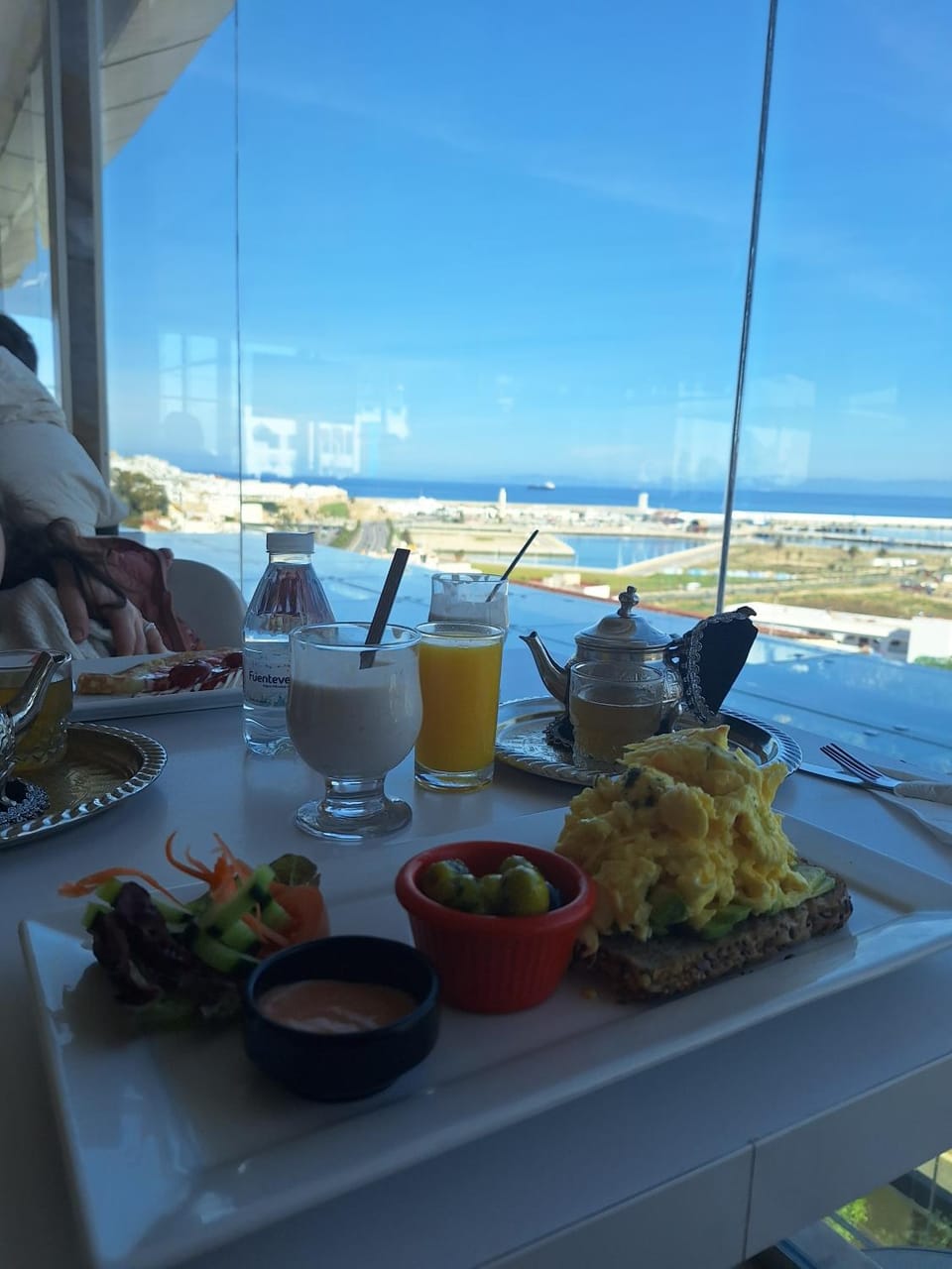 Natural landscape, Food and drinks, Food, Sea view, Breakfast, Continental breakfast, Drinks