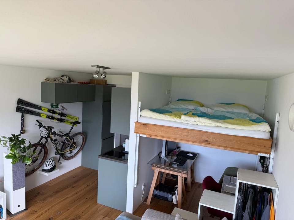 Kuscheln im Hochbett mit Seeblick Apartment in Salzburgerland