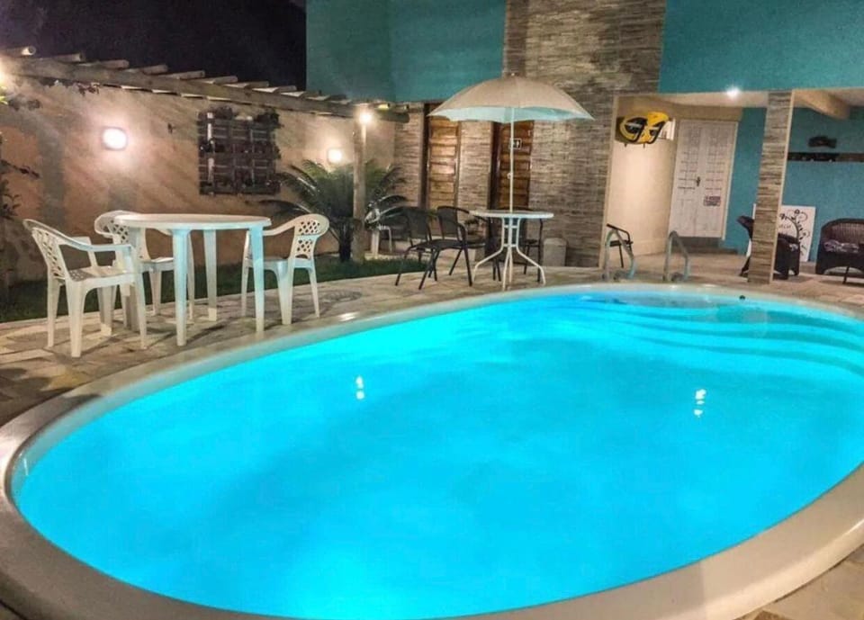 Night, Pool view, Swimming pool