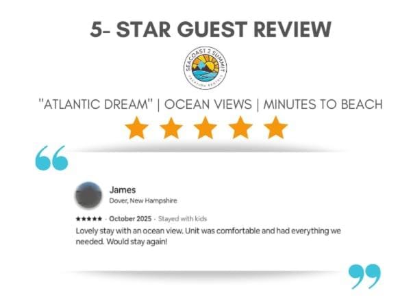 Atlantic Dream Ocean Views Minutes to Beach Apartment in Rye