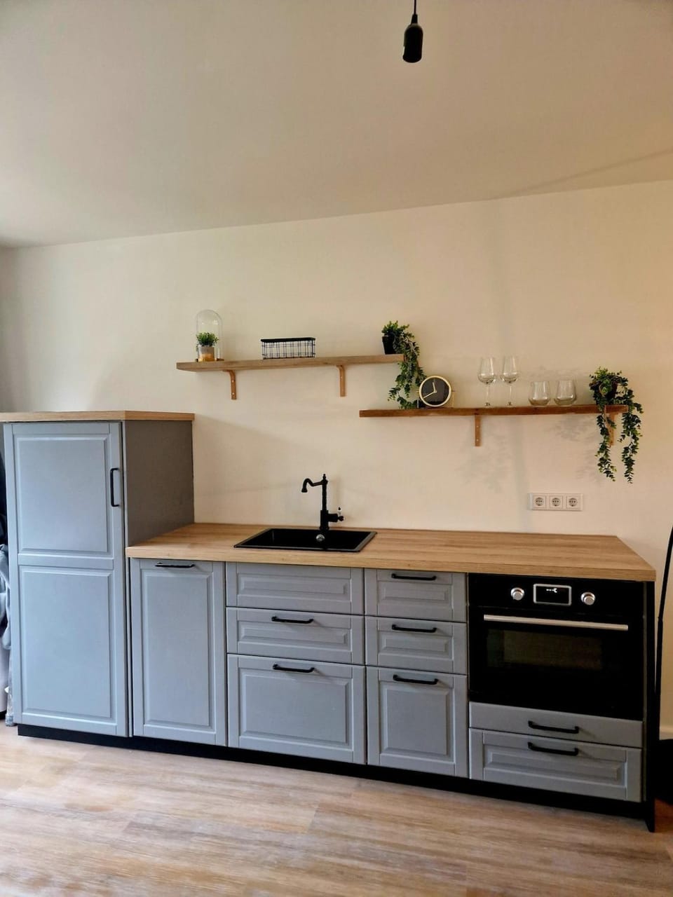 Kitchen or kitchenette, dishwasher, oven