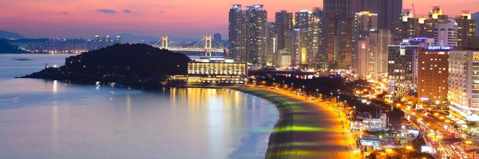 Nearby landmark, Night, Beach, City view, Sea view