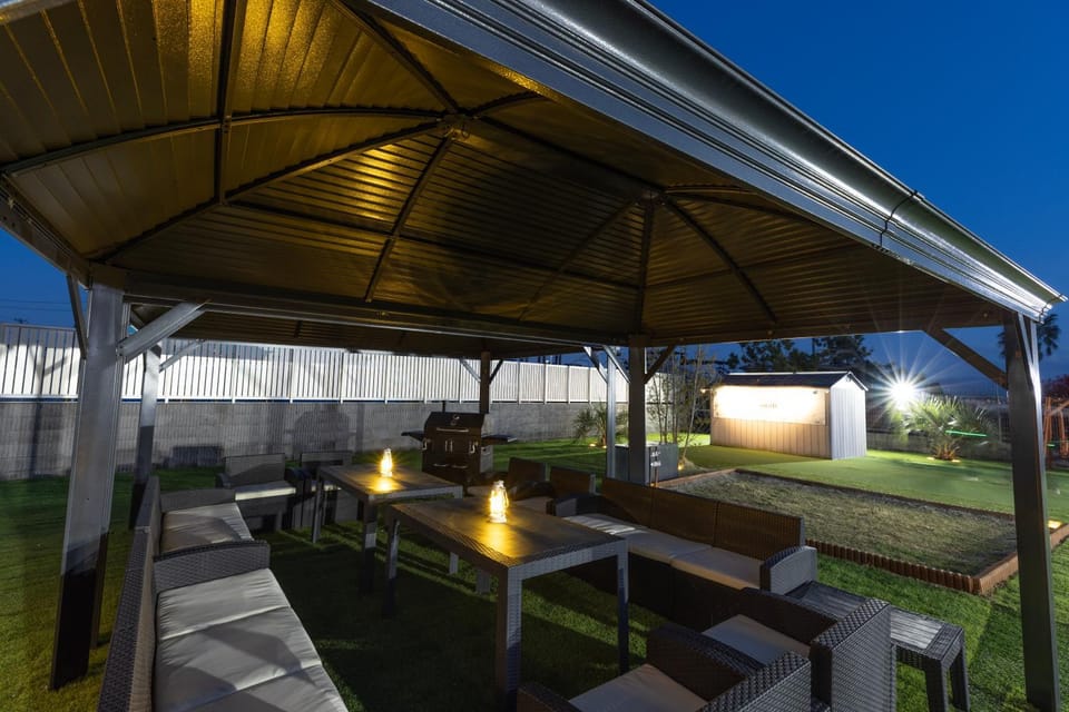 Night, Garden, Garden view