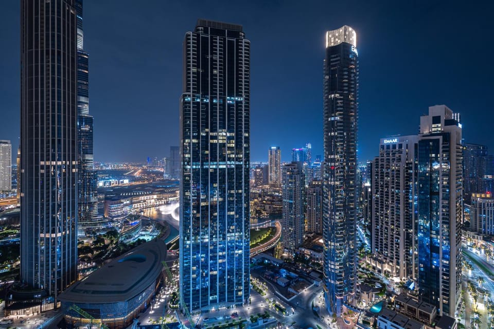 Property building, Night, City view