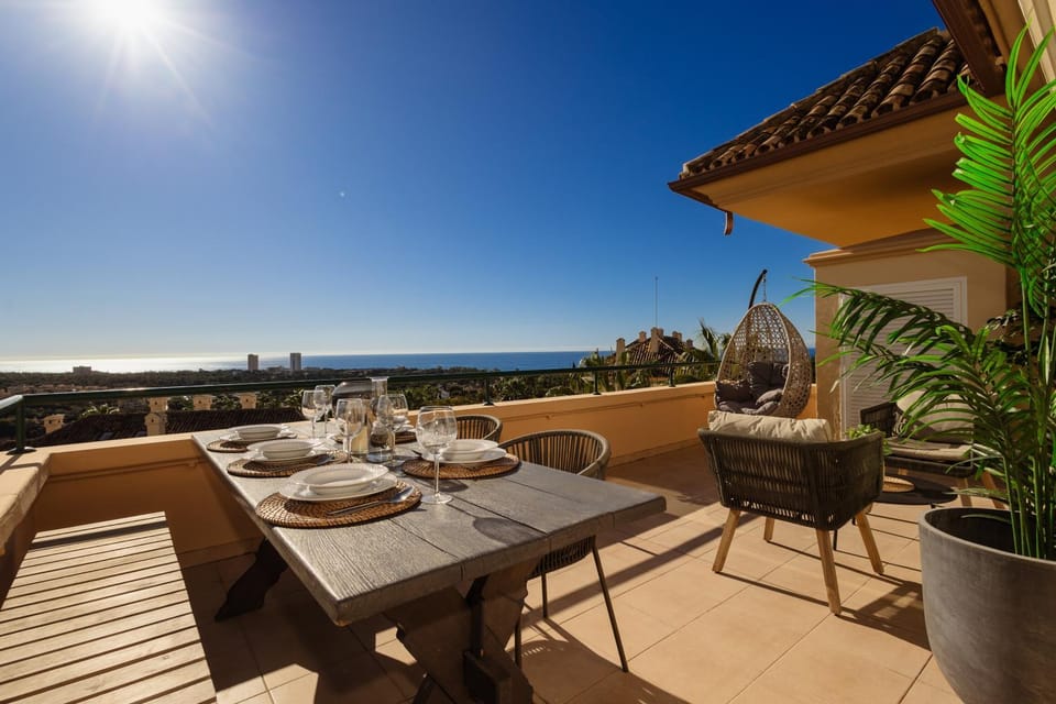 Patio, Day, View (from property/room), Balcony/Terrace, Balcony/Terrace, Dining area, Sea view, Sea view