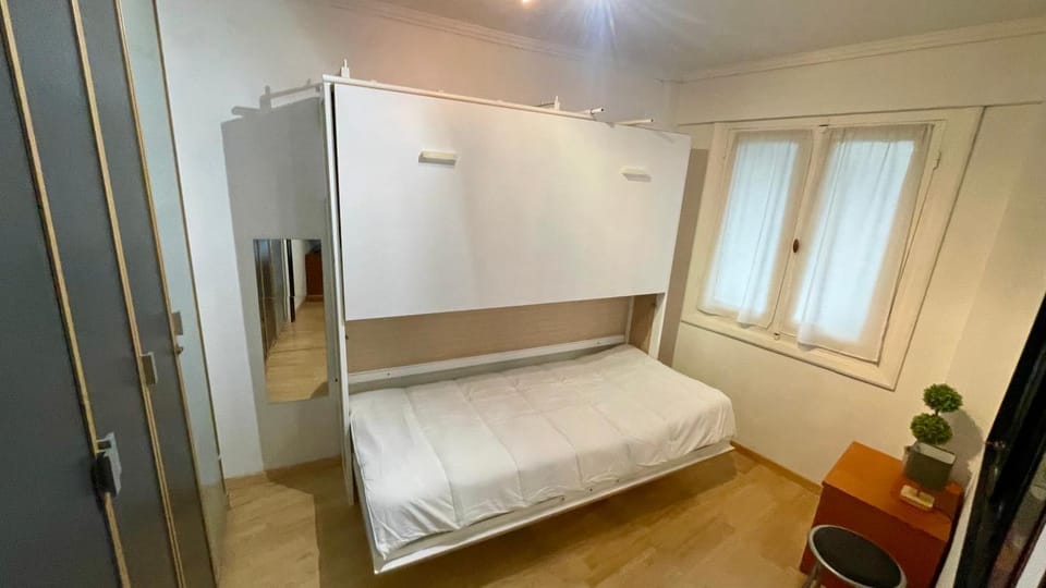 Bedroom, bunk bed, wardrobe