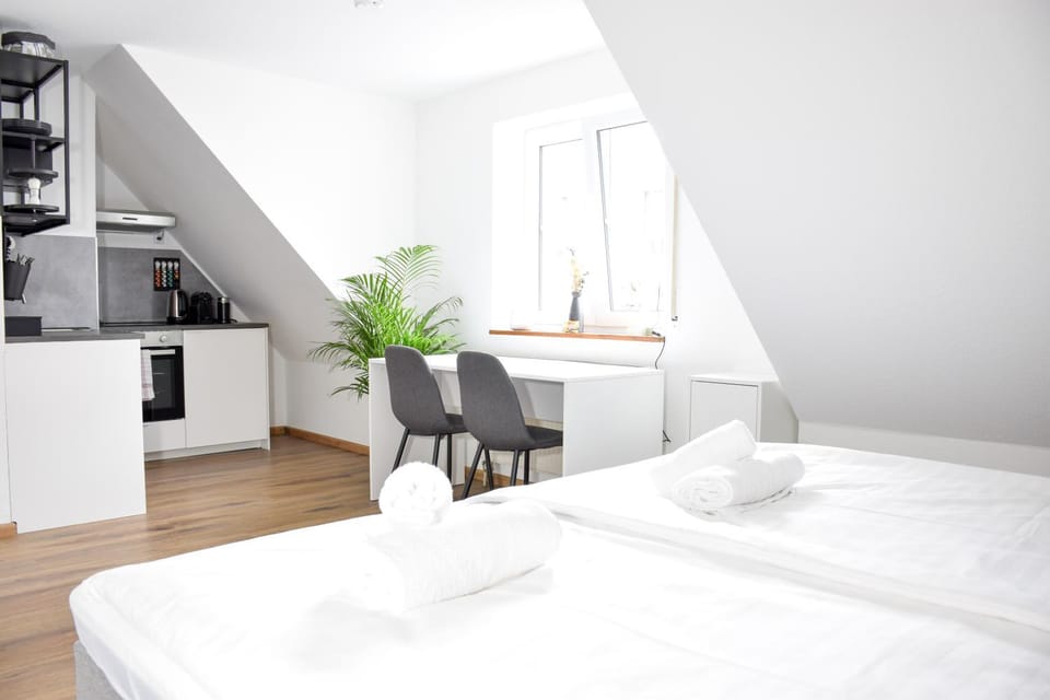 Bed, Kitchen or kitchenette, Living room, Photo of the whole room, Seating area, Dining area, Bedroom