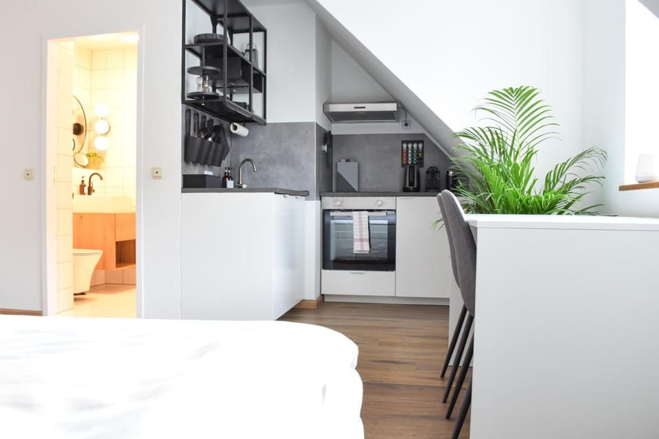 Bed, Kitchen or kitchenette, Photo of the whole room, Bedroom, oven
