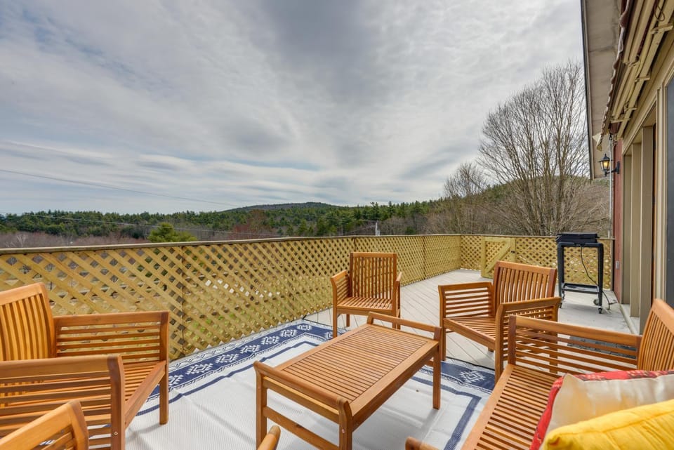 Deck, Mountain Views: Colorful Retreat in Vernon! Apartment in Vermont
