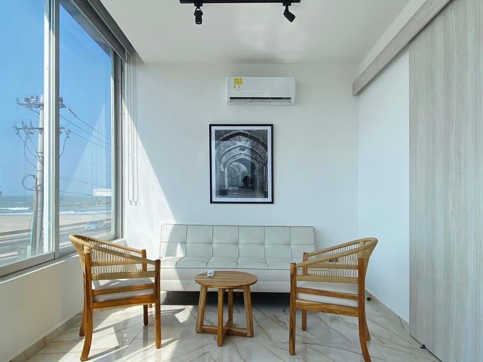 Living room, air conditioner